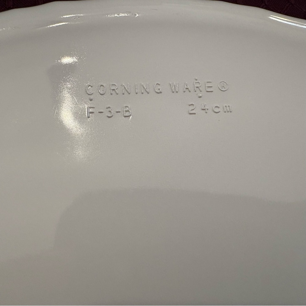 Corning Ware French White Quiche Baking Dish F-3-B, 24cm, 10 Inch Round - Picture 5 of 7